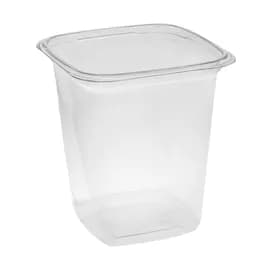 Deli Container Base 32 OZ PET Clear Square 480/Case