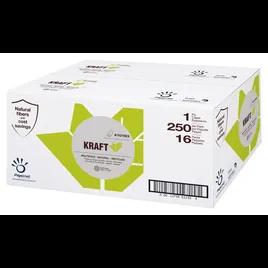 Folded Paper Towel 1PLY Kraft Multifold 250 Sheets/Pack 16 Packs/Case 4000 Sheets/Case
