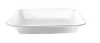 Dyne-A-Pak 3PP Tray Polystyrene Foam White 400/Case