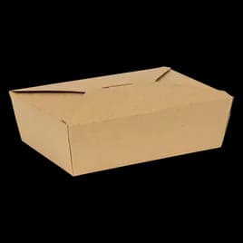 INNOBOX EDGE #3 Take-Out Box Fold-Top 7.625X5.375X2.5 IN Kraft 130/Case