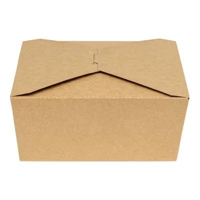 INNOBOX EDGE #3 Take-Out Box Fold-Top 8X6X3 IN Kraft Paperboard Single Wall Poly-Coated Paper Kraft Rectangle 130/Case