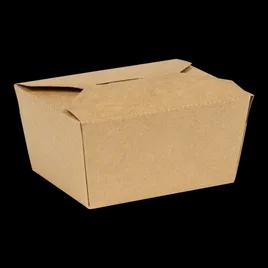 INNOBOX EDGE #1 Take-Out Box 4X4X3 IN Kraft Paperboard Single Wall Poly-Coated Paper Kraft Square 180/Case