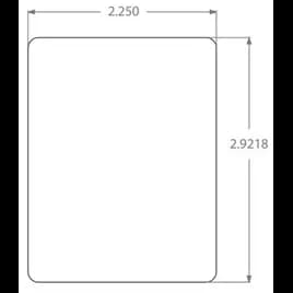 Label 2.76X5.79 IN Continuous Lined 30/Case