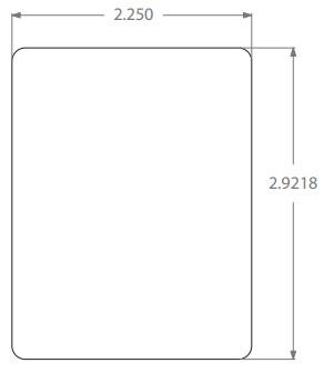 Label 2.76X5.79 IN Continuous Lined 30/Case