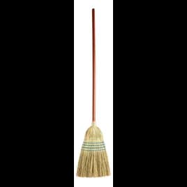 Warehouse Broom 1.125X58 IN Blue Wood Natural Fiber 1/Each