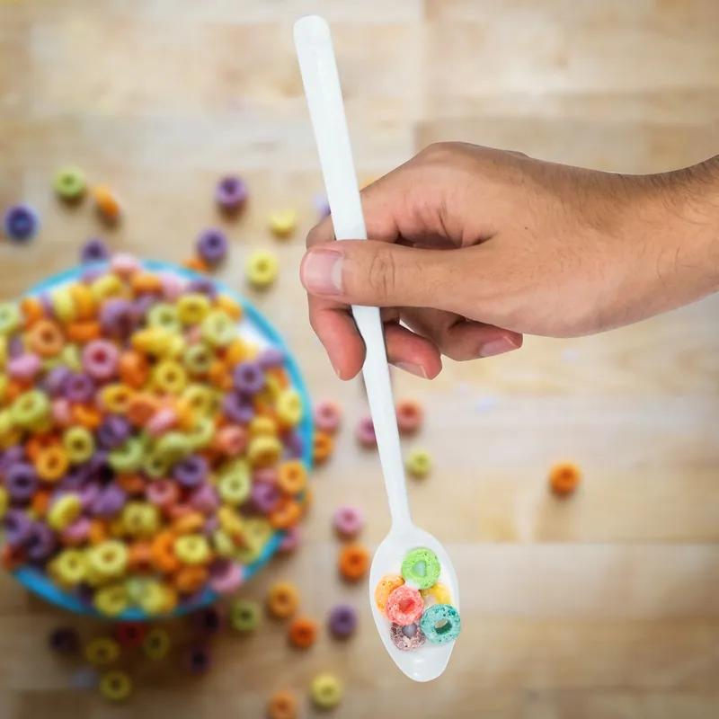 Dart® Bonus® Soda Spoon 7.84 IN PP White Light Weight Microwave Safe 1000/Case