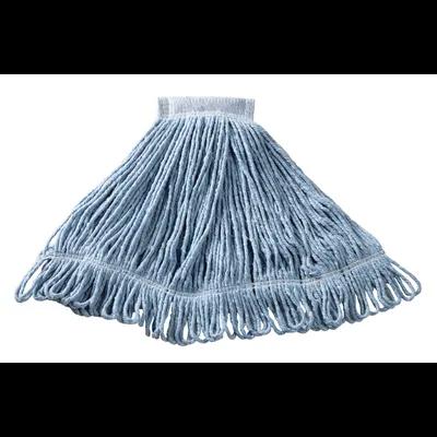 Super Stitch® Mop Head Medium (MED) 20 OZ Blue Cotton Synthetic Blend Loop End Launderable 5IN Headband 1/Each