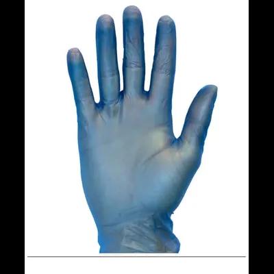Gloves Large (LG) Blue Standard Vinyl Disposable Powder-Free 200 Count/Pack 10 Packs/Case 2000 Count/Case