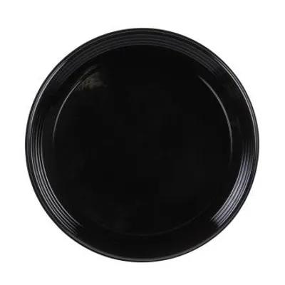 Serving Tray Base & Lid Combo 18X5.01 IN PET Black Clear Round 25/Case