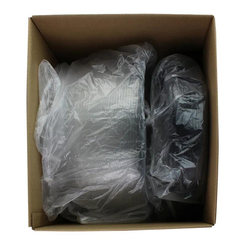 Serving Tray Base & Lid Combo 18X5.01 IN PET Black Clear Round 25/Case