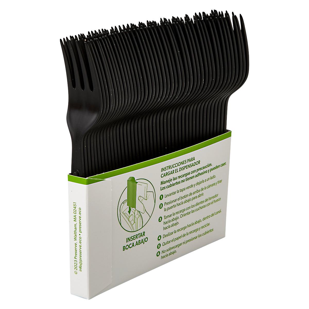 Fork PP Black Medium Weight 840/Case