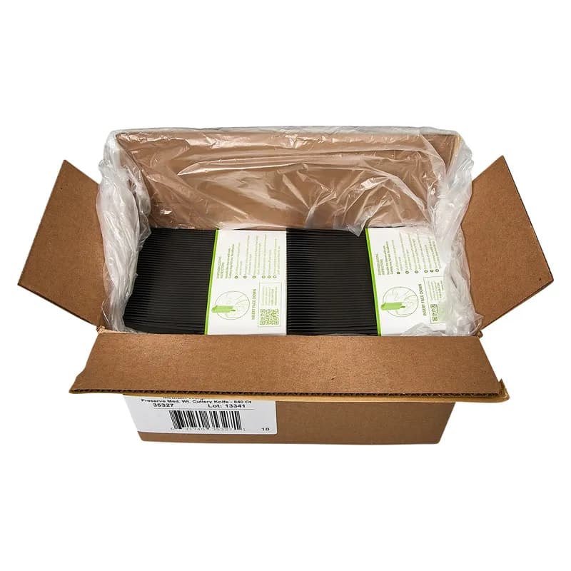 Knife PP Black Medium Weight 840/Case