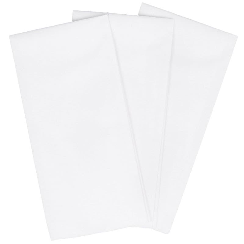 Merfin® Folded Guest Towel 12X17 IN Airlaid Paper White 1/6 Fold Premium 50 Count/Pack 20 Packs/Case 1000 Count/Case
