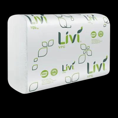 Livi® Folded Paper Towel White Multifold 250 Sheets/Pack 16 Packs/Case 4000 Sheets/Case