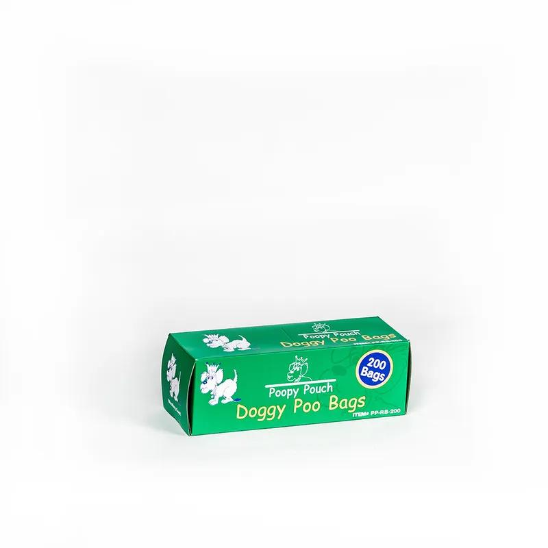 Pet Waste Bag Plastic Roll 200 Count/Pack 10 Packs/Case 2000 Count/Case