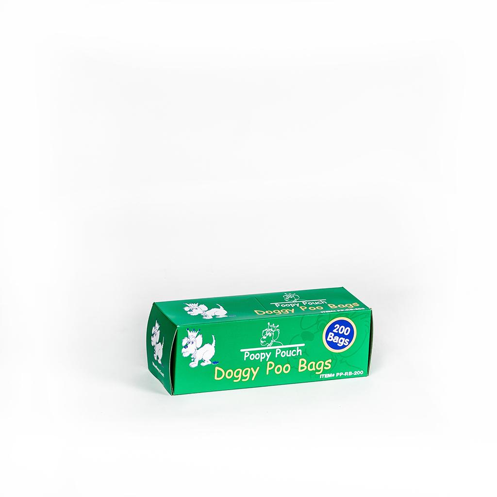 Pet Waste Bag Plastic Roll 200 Count/Pack 10 Packs/Case 2000 Count/Case