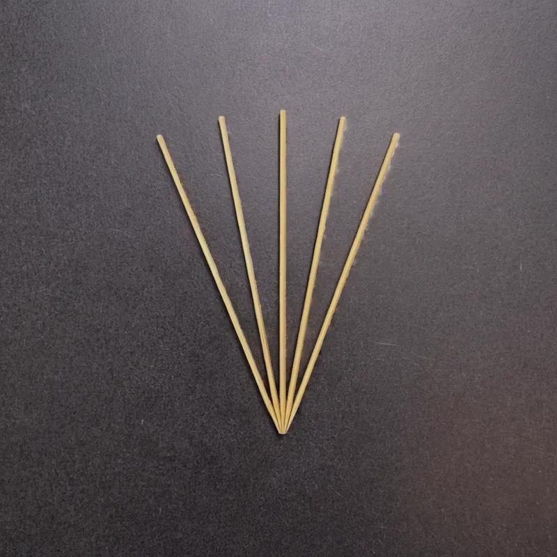 Food Skewer 6 IN Bamboo Round Natural 19200/Case