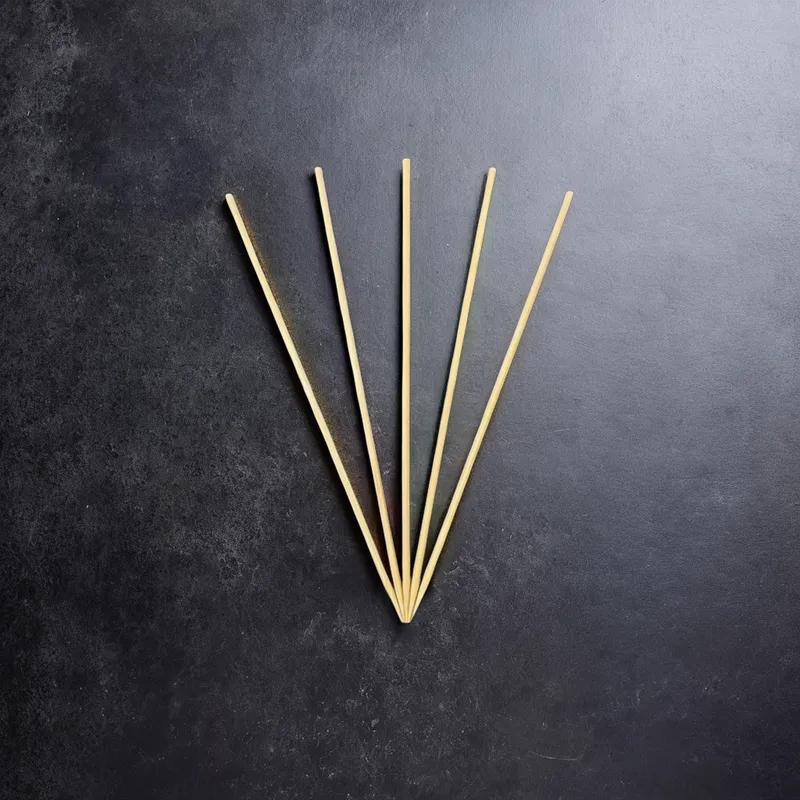 Food Skewer 6 IN Bamboo Round Natural 19200/Case