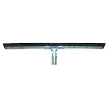 Floor Squeegee Heavy Duty Rubber Steel Black Straight With 24IN Head 1/Each