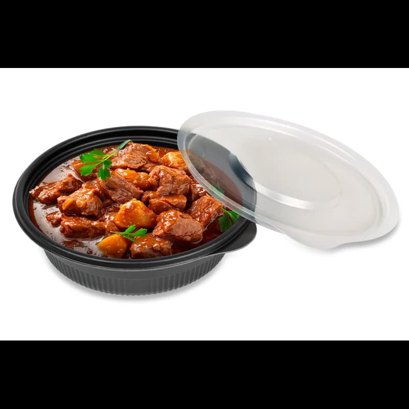 Cruiser Bowl® Bowl Medium (MED) 12 OZ PP Black Round Squat 624/Case