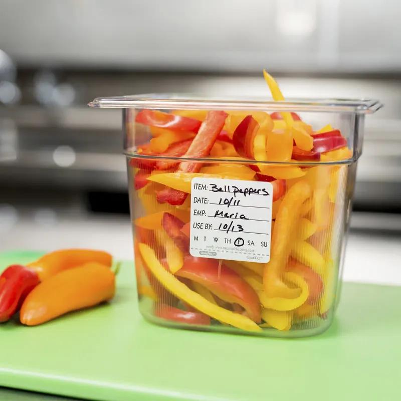 DateCodeGenie® DuraPeel Shelf Life Label 2X2 IN White Square Removable 500/Roll