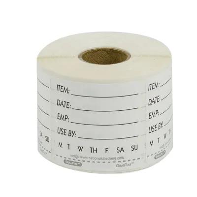 DateCodeGenie® DuraPeel Shelf Life Label 2X2 IN White Square Removable 500/Roll