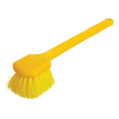 Utility Brush 20 IN PP Yellow Long Handle 1/Each