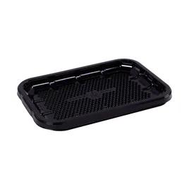 EZ-Tray 2S Meat Tray 8.25X5.75X0.5 IN APET Shallow Black Rectangle Honeycomb 300/Case