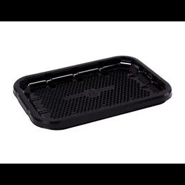EZ-Tray 2S Meat Tray 8.25X5.75X0.5 IN APET Shallow Black Rectangle Honeycomb 300/Case