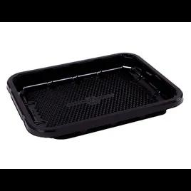 EZ-Tray Meat Tray 9.25X7.25X1 IN 1 Compartment PET Deep Black Rectangle Honeycomb Disposable 300/Case