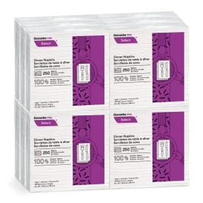Cascades PRO Select® Dinner Napkins 15X17 IN Paper 1PLY 1/8 Fold 3000/Case