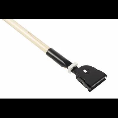 Mop Handle 60IN Natural Black Snap-On Swivel 1/Each