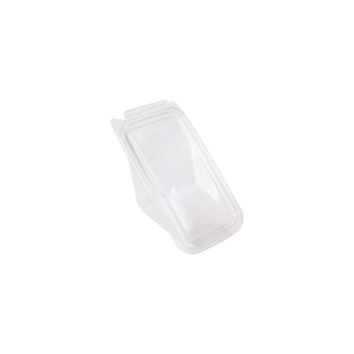 Fresh-Pak To-Go Sandwich Wedge Hinged 5.34X3.66X7.39 IN PET Clear Triangle Tamper-Evident Tamper-Resistant 260/Case