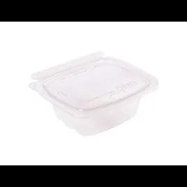 CrisPak Pro-Lok Deli Container Hinged With Flat Lid 12 OZ PET Clear Rectangle Tamper-Evident 400/Case