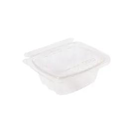 CrisPak Pro-Lok Deli Container Hinged With Flat Lid 12 OZ PET Clear Rectangle Tamper-Evident 400/Case