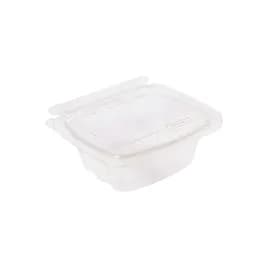 CrisPak Pro-Lok Deli Container Hinged With Flat Lid 12 OZ PET Clear Rectangle Tamper-Evident 400/Case