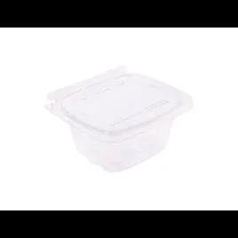 CrisPak Pro-Lok Deli Container Hinged With Flat Lid 16 OZ PET Clear Rectangle Tamper-Evident 400/Case