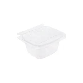 CrisPak Pro-Lok Deli Container Hinged With Flat Lid 24 OZ PET Clear Rectangle 200/Case
