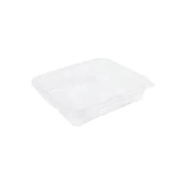 CrisPak Pro-Lok Deli Container Hinged With Flat Lid 35 OZ PET Clear Rectangle Tamper-Evident 170/Case