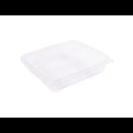 CrisPak Pro-Lok Deli Container Hinged With Flat Lid 35 OZ PET Clear Rectangle Tamper-Evident 170/Case