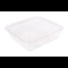 CrisPak Pro-Lok Deli Container Hinged With Flat Lid 48 OZ PET Clear Rectangle Tamper-Evident 170/Case