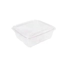 CrisPak Pro-Lok Deli Container Hinged With Flat Lid 64 OZ PET Clear Rectangle Tamper-Evident 170/Case