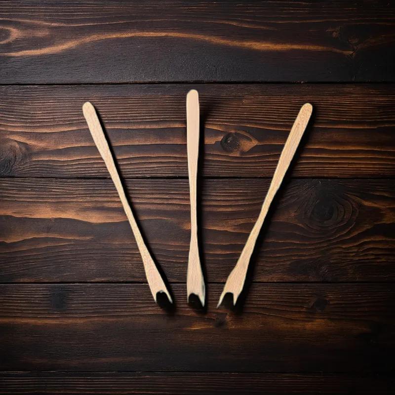 Cocktail Tasting Fork 5.5 IN Wood Kraft 8000/Case