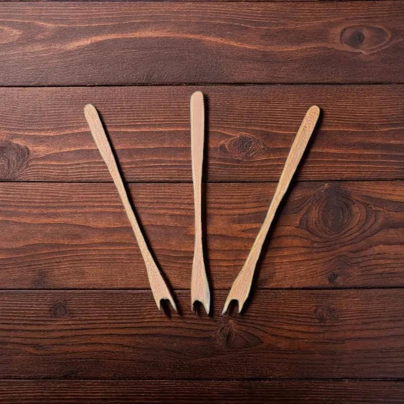 Cocktail Tasting Fork 5.5 IN Wood Kraft 8000/Case