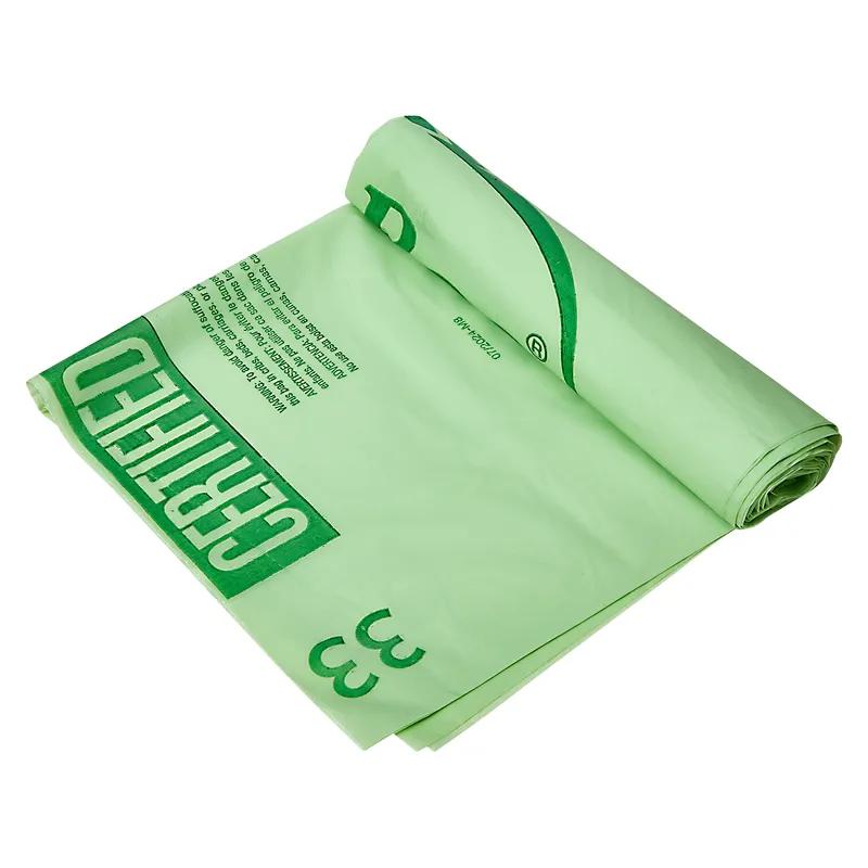 Whole Foods Market Compostable Liner 29.5X46 IN Green Biopolymer 0.88MIL 120/Case