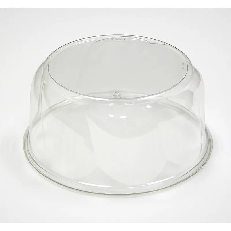 Lid High Dome 9X4.75 IN 1 Compartment PET Clear Round For Cake Pie Bakery Container Swirl Unhinged 80/Case