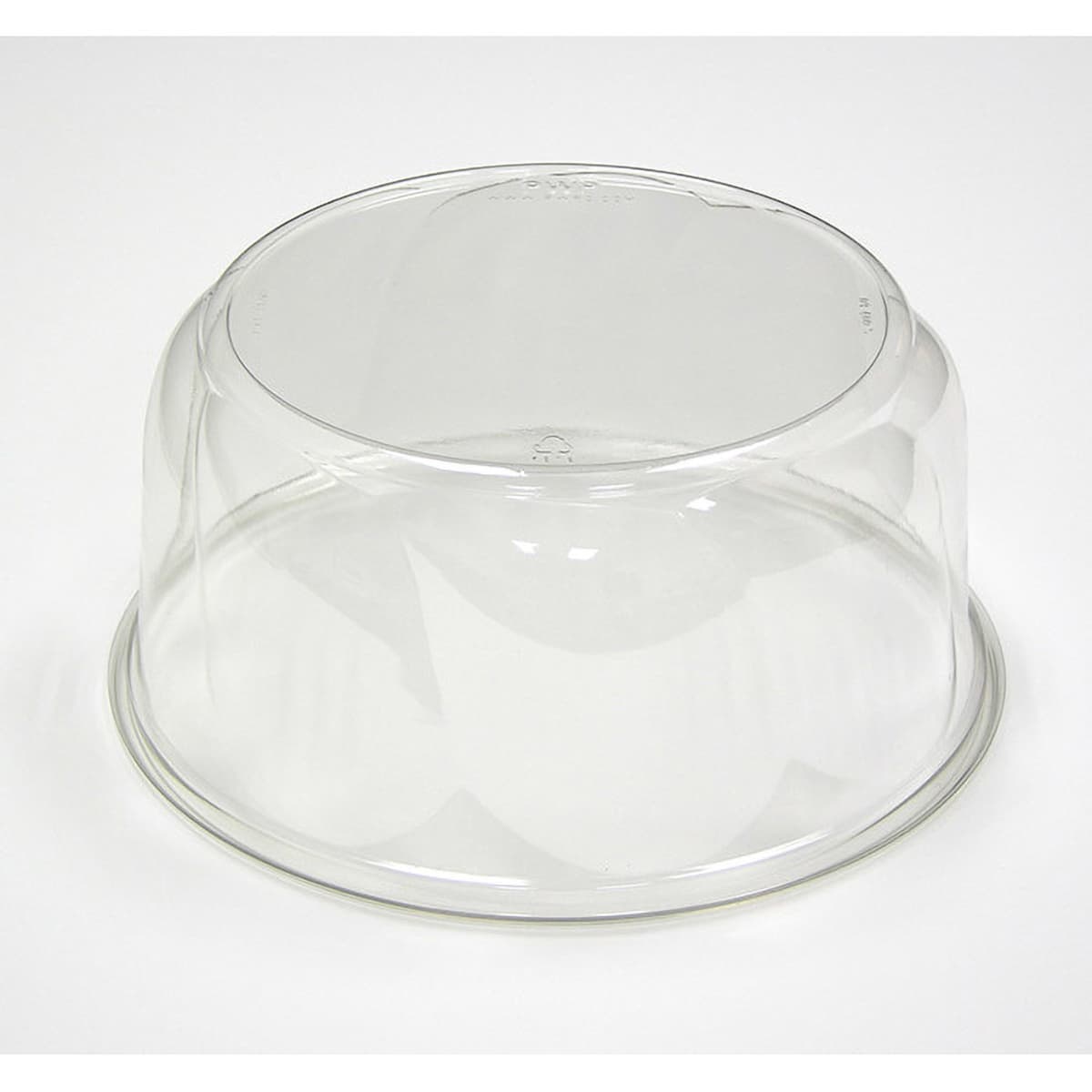 Lid High Dome 9X4.75 IN 1 Compartment PET Clear Round For Cake Pie Bakery Container Swirl Unhinged 80/Case
