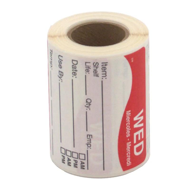 Wednesday Label 2.5X2.5 IN 125/Roll