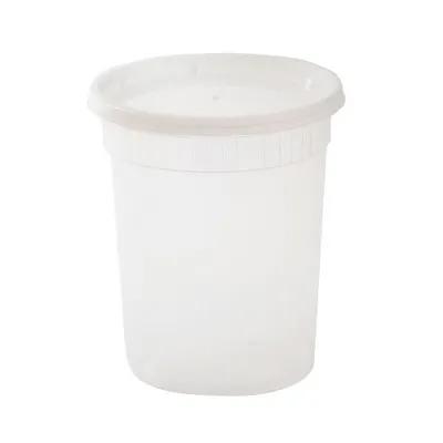 WNA Deli Container Base & Lid Combo 32 OZ PP Clear 250/Case