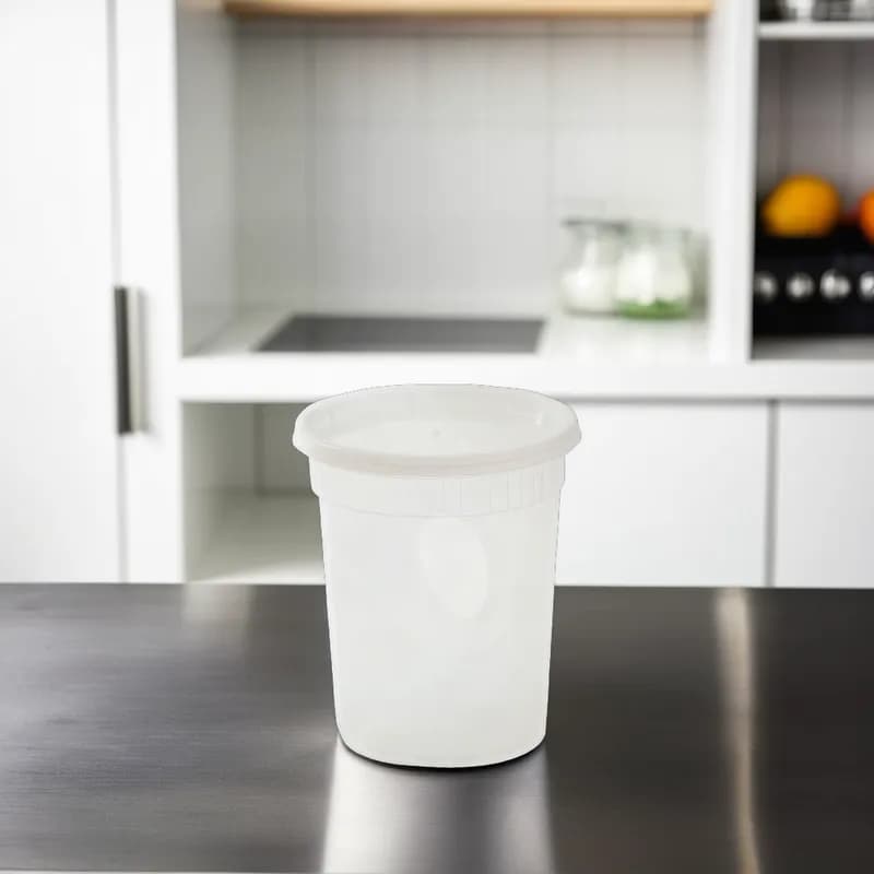 WNA Deli Container Base & Lid Combo 32 OZ PP Clear 250/Case